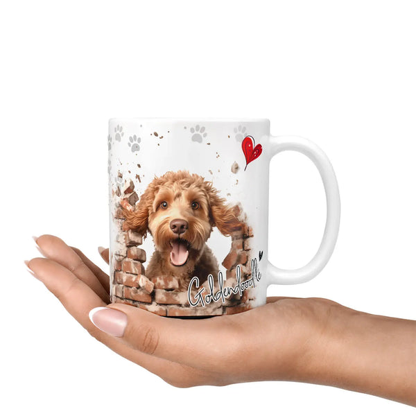 Tasse | Goldendoodle | braunes Fell | Verspielt & Intelligent | Hunderassen Kollektion Sunnywall