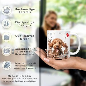 Tasse | Goldendoodle | braunes Fell | Verspielt & Intelligent | Hunderassen Kollektion Sunnywall