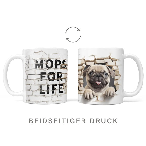 Tasse | Mops for Life | Mops | Hunderassen Kollektion Sunnywall