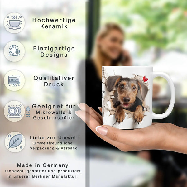 Tasse | Rauhaardackel | Treuer Begleiter | Hunderassen Kollektion Sunnywall