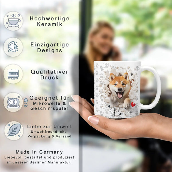 Tasse | Shiba Inu | Ein Herz auf vier Pfoten | Hunderassen Kollektion Sunnywall