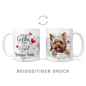 Tasse | Yorkshire Terrier | Mauer | Hunderassen Kollektion Sunnywall