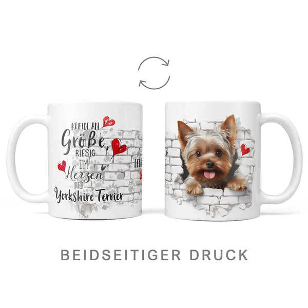 Tasse | Yorkshire Terrier | Mauer | Hunderassen Kollektion Sunnywall