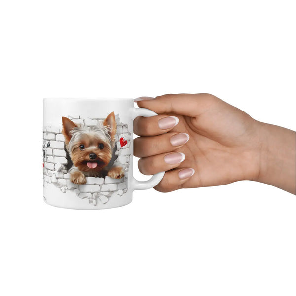 Tasse | Yorkshire Terrier | Mauer | Hunderassen Kollektion Sunnywall