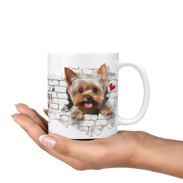 Tasse | Yorkshire Terrier | Mauer | Hunderassen Kollektion Sunnywall