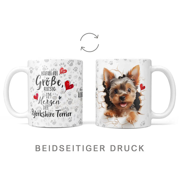 Tasse | Yorkshire Terrier | Wandbruch | Hunderassen Kollektion Sunnywall