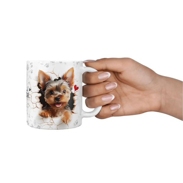 Tasse | Yorkshire Terrier | Wandbruch | Hunderassen Kollektion Sunnywall