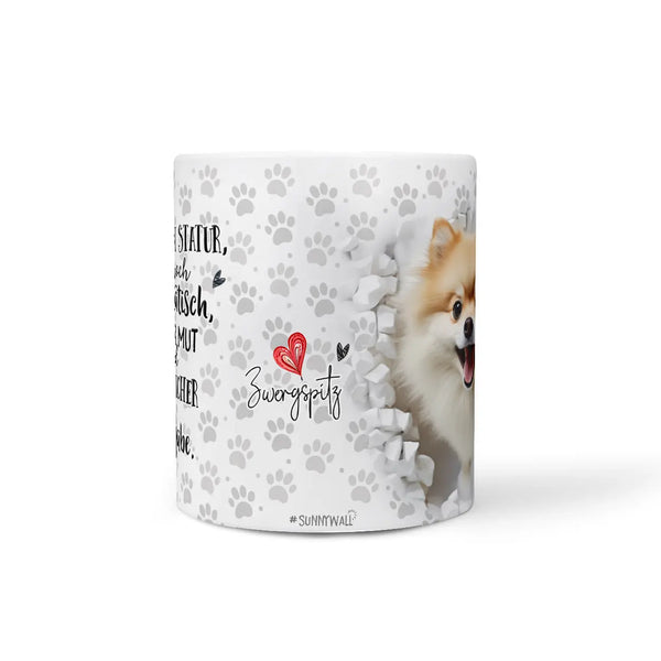 Tasse | Zwergspitz | Klein... doch voller Mut | Hunderassen Kollektion Sunnywall