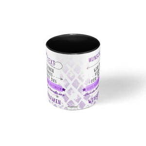 Tasse schwarz lila - Kaffeebecher Lieblingstasse Geburtstags-Tasse - individuell personalisiert (Kopie) (Kopie) Sunnywall