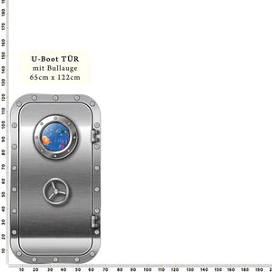 U-Boot Tiefseeboot Unterwasserwelt - Wandtattoo XXL Sunnywall