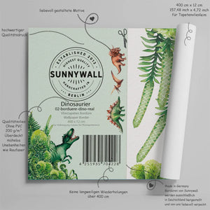 Wandbordüre Bordüre -Dinosaurier T-Rex Sunnywall