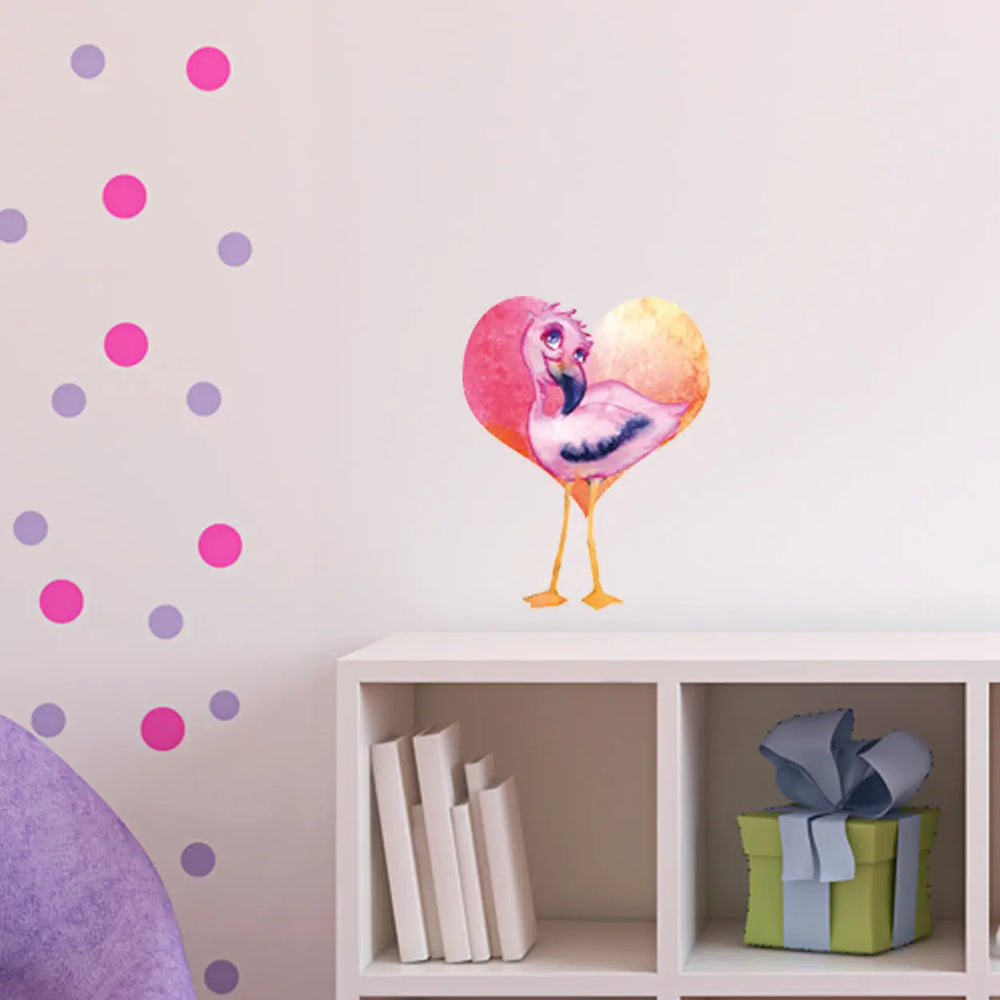 Wandtattoo Aufkleber Wandsticker Flamingo flamengo Kinderzimmer Dekoration Sunnywall