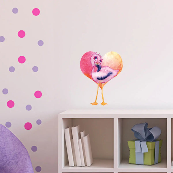 Wandtattoo Aufkleber Wandsticker Flamingo flamengo Kinderzimmer Dekoration Sunnywall