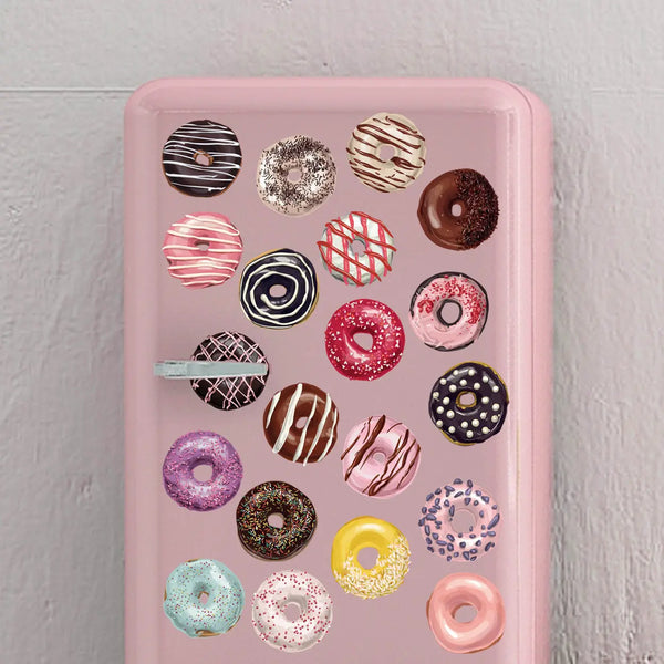 Wandtattoo Aufkleber Wandsticker Küche Genuss - 20 Motive Donuts Sunnywall