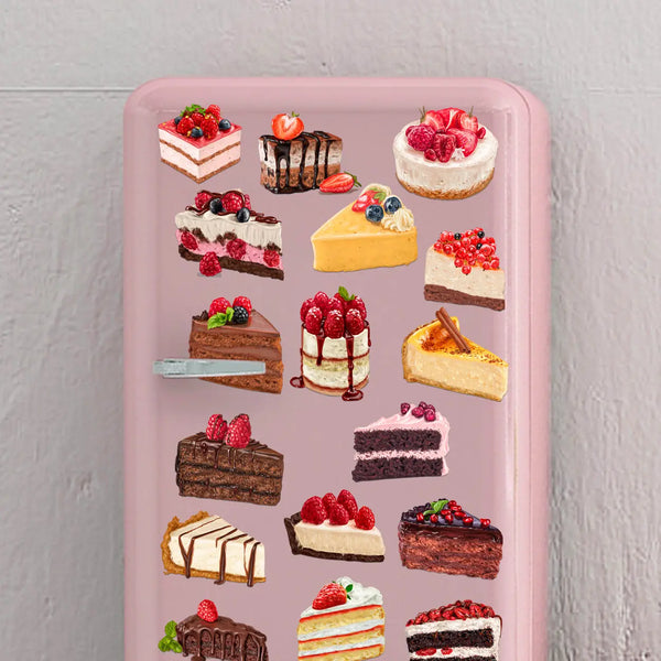 Wandtattoo Aufkleber Wandsticker Küche Genuss - 20 Motive Kuchen Sunnywall