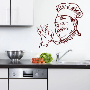 Wandtattoo - Gourmet Koch Küchenchef Saucier | Küche Sunnywall