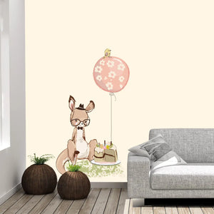 Wandtattoo - Hippes Känguru Geburtstag - Aufkleber Wandsticker Sunnywall