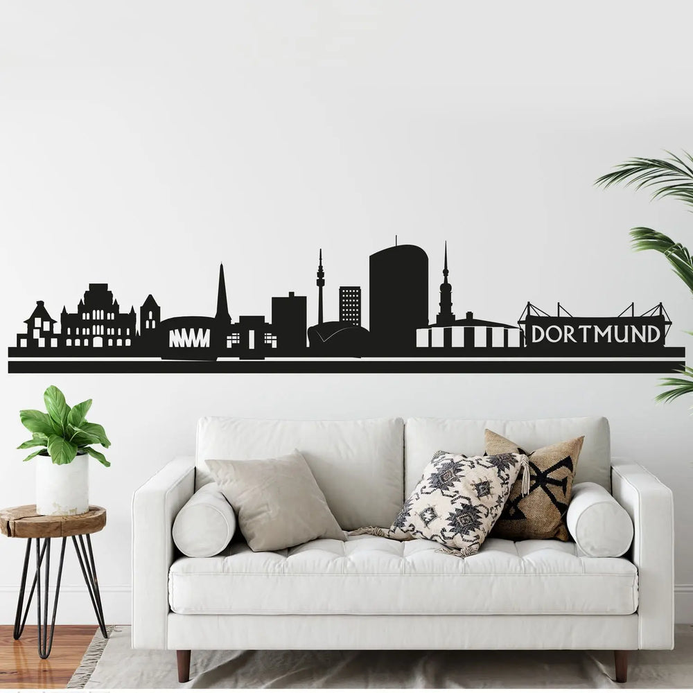 Wandtattoo - Skyline Stadt DORTMUND Panorama Deutschland Sunnywall
