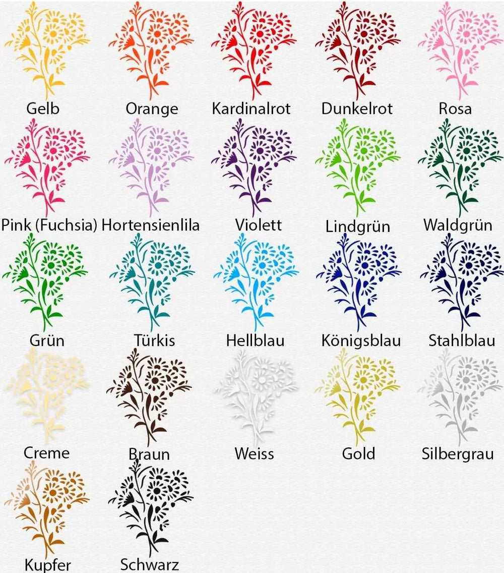 Wandtattoo Wandaufkleber Sommerblüte - Sommerblume Sunnywall