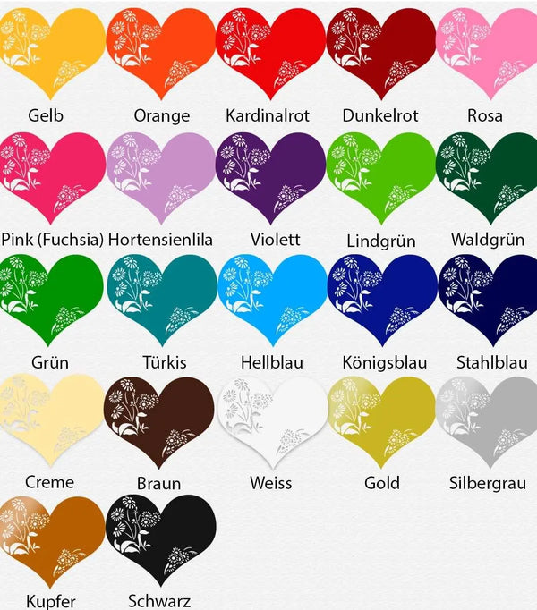 Wandtattoo | Blumenherz - Flower Heart Sunnywall