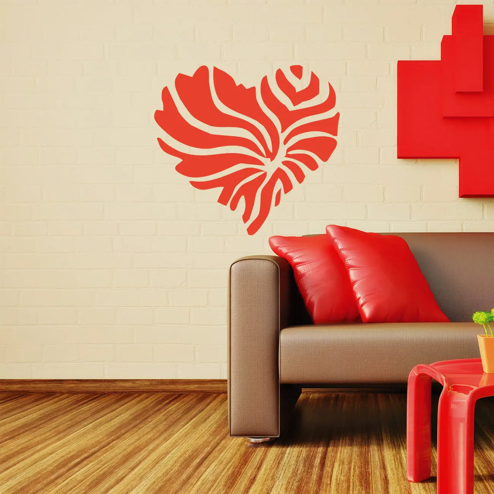 Wandtattoo | Heart Herz Stripes Safari Love Liebe Sunnywall