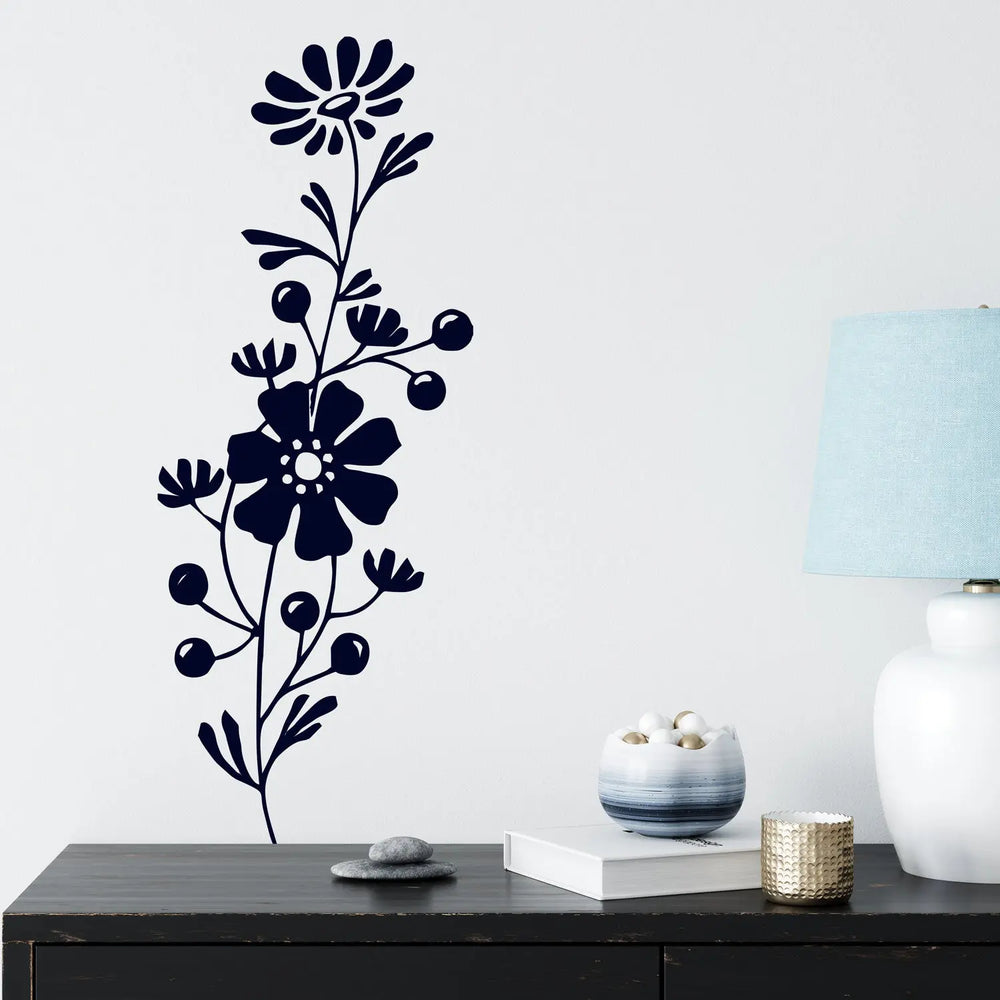 Wandtattoo | Kornblumen und Wildblumen | Blume Floral Sunnywall