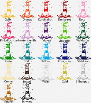 Wandtattoo | Leuchtturm | Küste Möwen und Meer Sunnywall