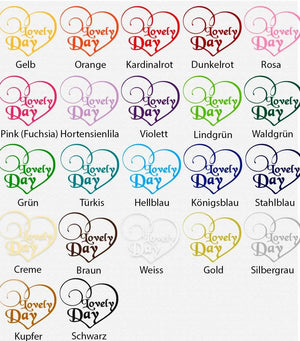 Wandtattoo | Lovely Day | I love you - Ich liebe Dich Sunnywall