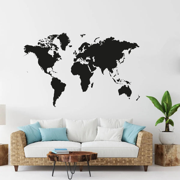 Wandtattoos Weltkarte Atlas worldmap Sunnywall