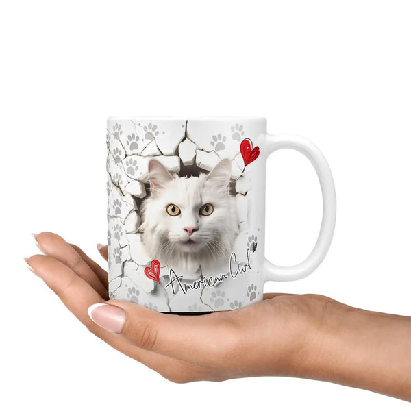 American Curl Tasse – Elegante Katzenmotiv-Tasse für Katzenliebhaber - Sunnywall - Individualität trifft Design