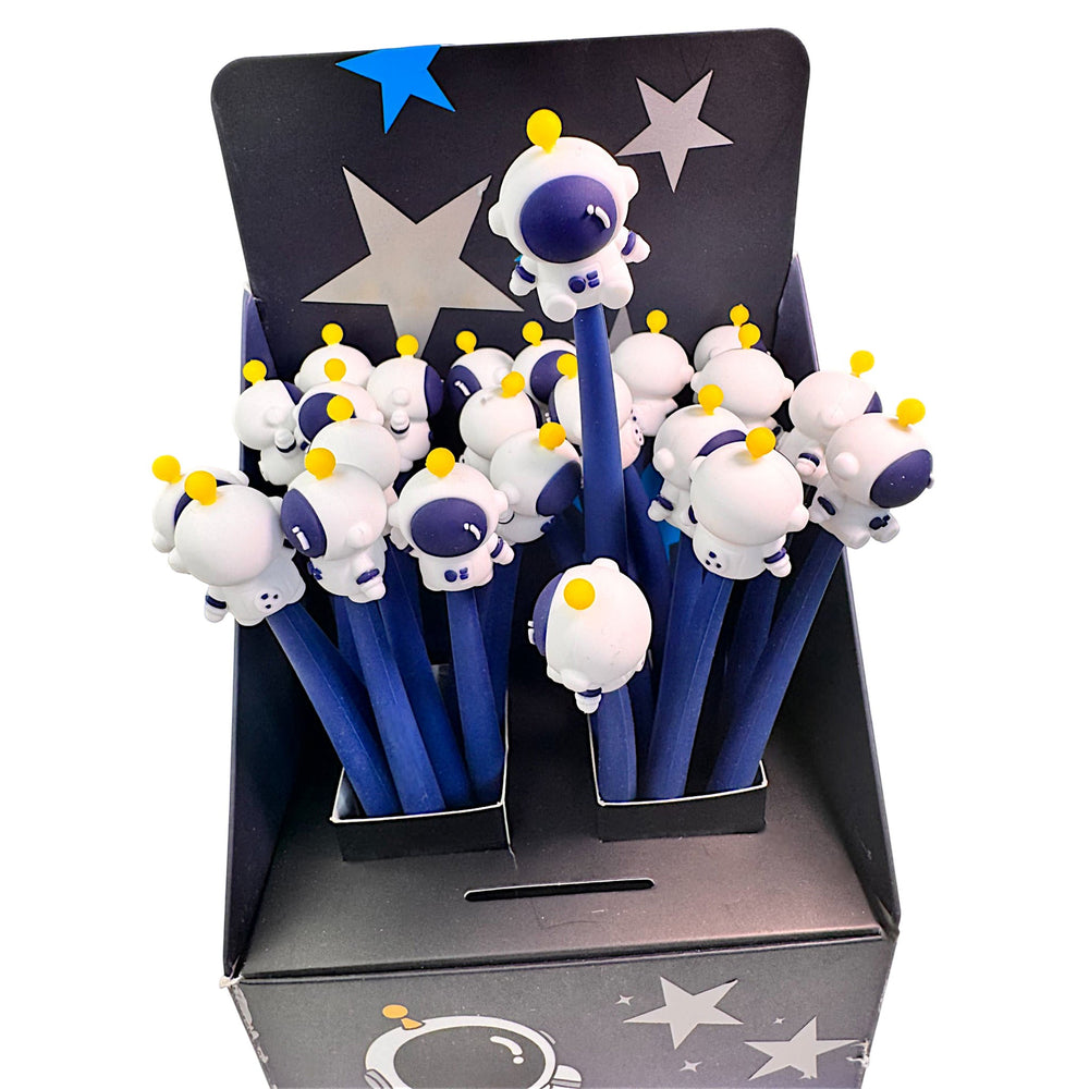 Astronaut Gelstift - verspielter Wackel-Schreibstift mit flexiblem Stiftende