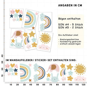 Baby Illustrationen - Wandtattoo Kinderzimmer Baby Wandaufkleber - Sunnywall - Individualität trifft Design