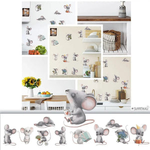 Chilly Maus Haus - Wandtattoo Kinderzimmer Küche Wandaufkleber - Sunnywall - Individualität trifft Design