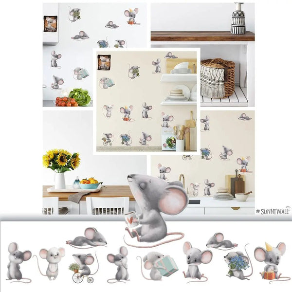 Chilly Maus Haus - Wandtattoo Kinderzimmer Küche Wandaufkleber - Sunnywall - Individualität trifft Design