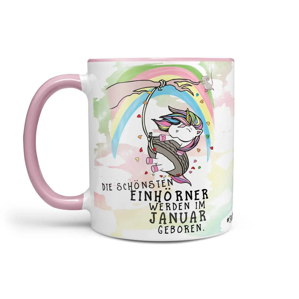 Einhorn Tasse Geburtstag Die schönsten Einhörner werden im Wunschmonat geboren - Sunnywall - Individualität trifft Design