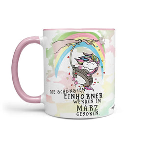 Einhorn Tasse Geburtstag Die schönsten Einhörner werden im Wunschmonat geboren - Sunnywall - Individualität trifft Design