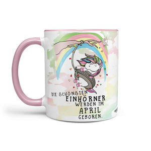 Einhorn Tasse Geburtstag Die schönsten Einhörner werden im Wunschmonat geboren - Sunnywall - Individualität trifft Design