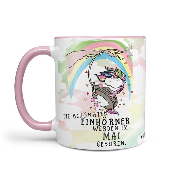 Einhorn Tasse Geburtstag Die schönsten Einhörner werden im Wunschmonat geboren - Sunnywall - Individualität trifft Design