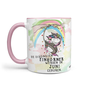 Einhorn Tasse Geburtstag Die schönsten Einhörner werden im Wunschmonat geboren - Sunnywall - Individualität trifft Design