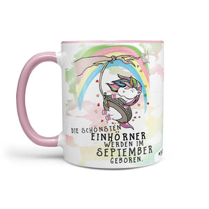 Einhorn Tasse Geburtstag Die schönsten Einhörner werden im Wunschmonat geboren - Sunnywall - Individualität trifft Design