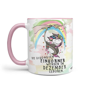Einhorn Tasse Geburtstag Die schönsten Einhörner werden im Wunschmonat geboren - Sunnywall - Individualität trifft Design