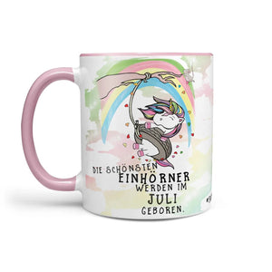 Einhorn Tasse Geburtstag Die schönsten Einhörner werden im Wunschmonat geboren - Sunnywall - Individualität trifft Design