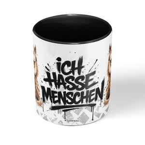 Eule Tasse „Ich hasse Menschen“ – Lustige Kaffeetasse - Sunnywall - Individualität trifft Design