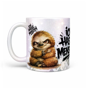 Faultier Tasse „Ich hasse Menschen“ – Lustige Kaffeetasse - Sunnywall - Individualität trifft Design