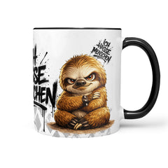 Faultier Tasse „Ich hasse Menschen“ – Lustige Kaffeetasse - Sunnywall - Individualität trifft Design