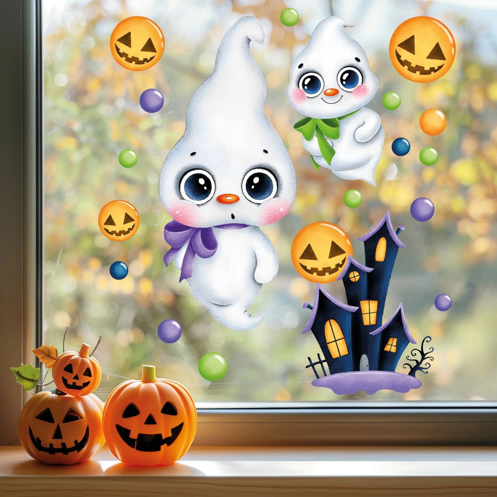 Fensterbild Halloween Gespenst | Fenster Dekoration - Sunnywall - Individualität trifft Design