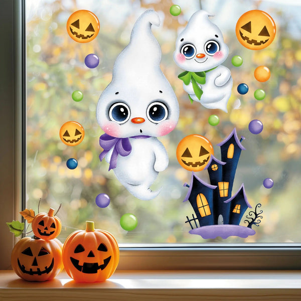 Fensterbild Halloween Gespenst | Fenster Dekoration - Sunnywall - Individualität trifft Design