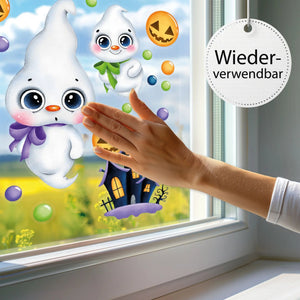 Fensterbild Halloween Gespenst | Fenster Dekoration - Sunnywall - Individualität trifft Design