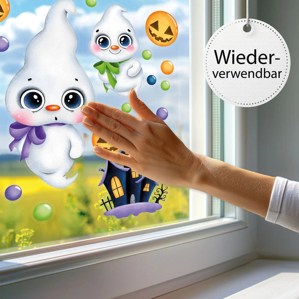 Fensterbild Halloween Gespenst | Fenster Dekoration - Sunnywall - Individualität trifft Design