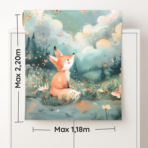 Möbelfolie nach Maß Fuchs – naturverbundenes Waldmotiv für Möbel, Tür & Wand